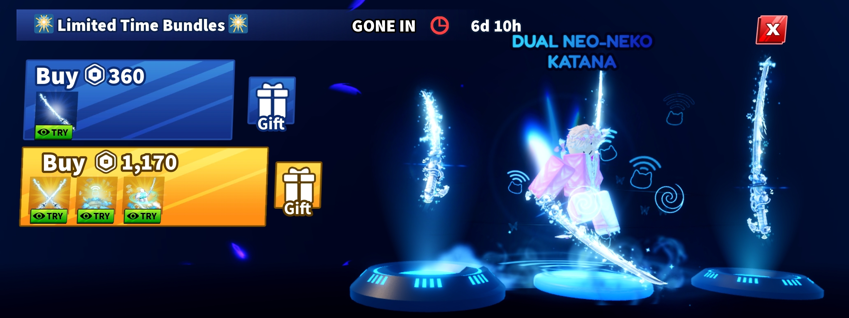 Dual Neo-Neko Katana 